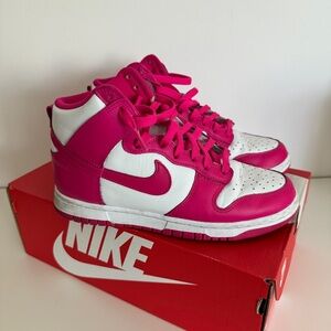 Nike Women Dunk High White / Pink Prime sneakers 💕